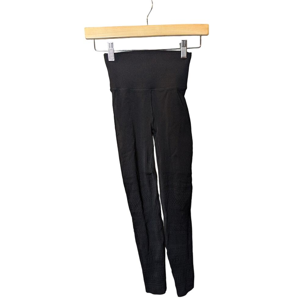 Sculpt Knit by Fabletics Black Leggings XS Compression Yoga Athletic Workout